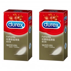 複製 [時時樂限定]Durex杜蕾斯 超薄裝12入保險套(12入x2盒)